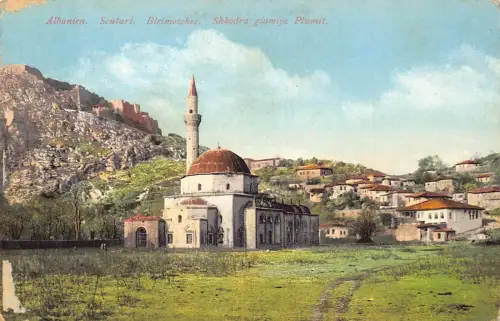 B059 Albanien Bleimoschee Moschee Skutari Shkodra Postkarte