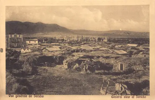 B066 Israel Gesamtansicht von Jericho alte Postkarte