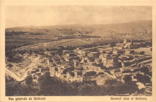 B066 Israel Gesamtansicht von Bethanien alte Postkarte