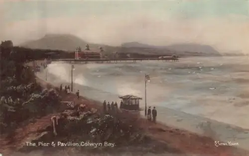 A790 Wales Colwyn Bay The Pier and Pavilion Vintage Postkarte