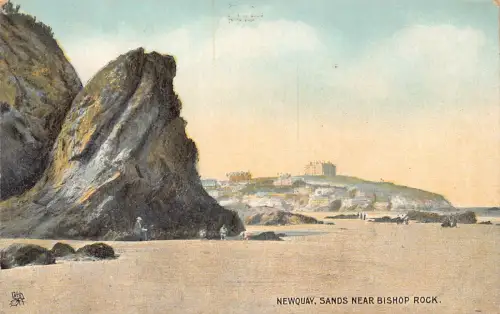 A790 England Newquay Sands Near Bishop Rock Vintage Postkarte