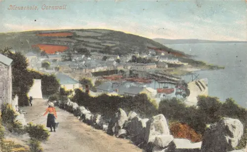 A791 England 1904 Mousehole Cornwall Gesamtansicht Vintage Postkarte
