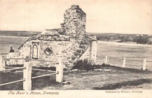 A791 England Huer's House Newquay Vintage Postkarte
