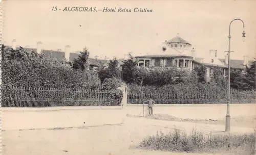 A794 Spanien Algeciras Hotel Reina Cristina Vintage Postkarte