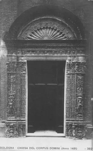 A803 Italien Bologna Chiesa del Corpus Domini Kirche Vintage Postkarte