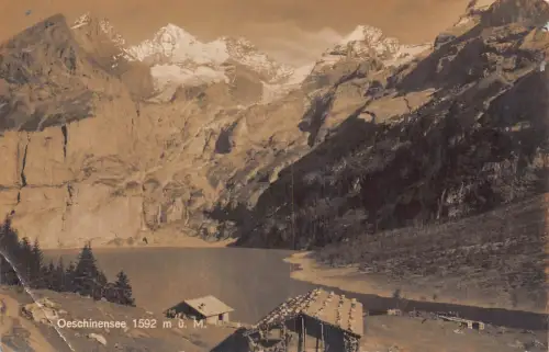 A810 Schweiz 1925 Oeschinensee RPPC Postkarte