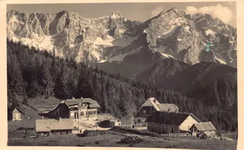 B077 Albanien 1939 Jugoslawien Jezerski Vrh in Kamniske Planine RPPC Postkarte