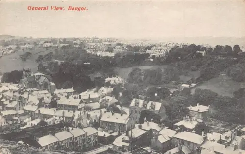 L245 Wales Bangor Panoramablick Vintage Postkarte