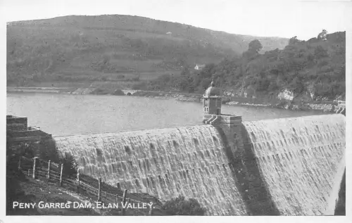 L245 Wales Peny Garreg Dam Elan Valley Vintage Postkarte