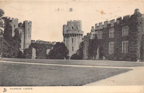 L242 England Warwick Castle Vintage Postkarte
