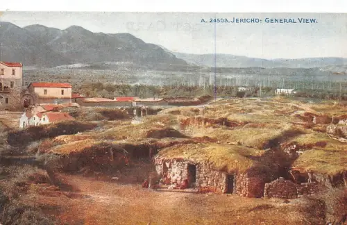 L285 Israel Jericho Gesamtansicht Panorama Vintage Postkarte