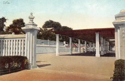 L282 Indonesien Niederländisch Ostindien Surabaya Pavillon Postkarte