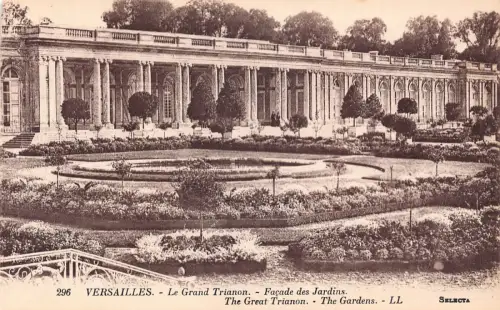 A825 Frankreich Versailles Großer Trianon Die Gärten Vintage Postkarte