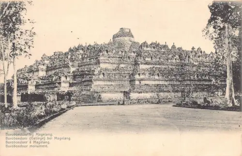 L282 Indonesien Niederländisch Ostindien Boroboedoor Denkmal Postkarte