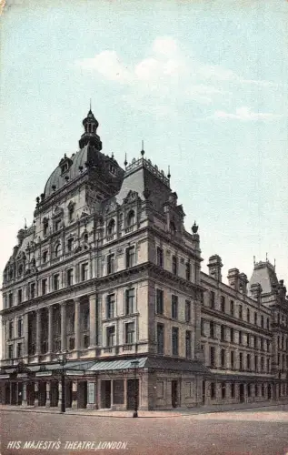 A022 England London His Majesty's Theatre Vintage Postkarte