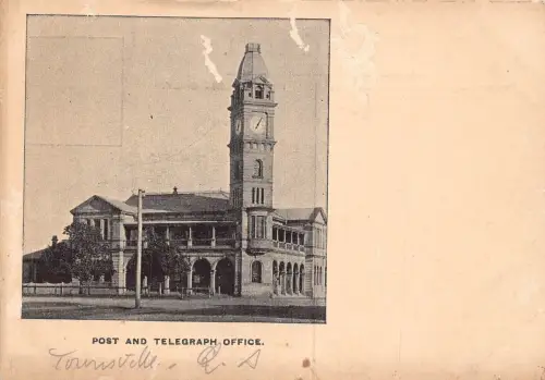 A025 Australien Bundaberg Post und Telegraphenamt Vintage Postkarte