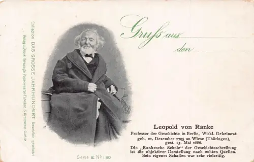 L415 Leopold von Ranke war ein deutscher Historiker alte Postkarte