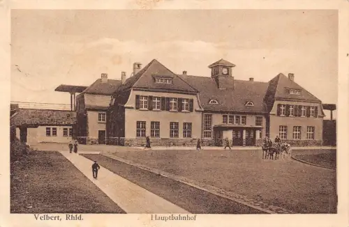 L283 Deutschland 1929 Velbert Bahnhof Bahnhof Vintage Postkarte