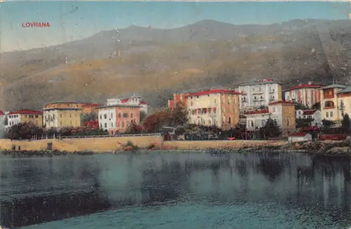 L283 Kroatien 1924 Lovrana alte Postkarte