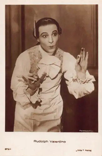 A830 Echt Foto Amerikanischer Schauspieler Rudolph Valentino Vintage Postkarte