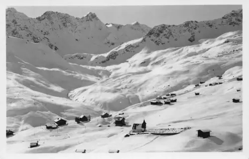 L100 Schweiz Arosa Innerstes Schanfigg Berg Vintage Postkarte