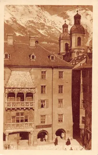 L049 Österreich Innsbruck Goldenes Dachl Goldenes Dach Vintage Postkarte