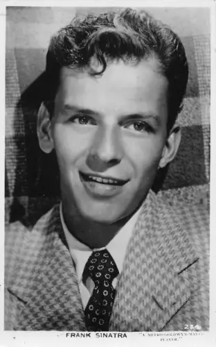 Frank Sinatra Sänger Schauspieler RPPC Postkarte L575