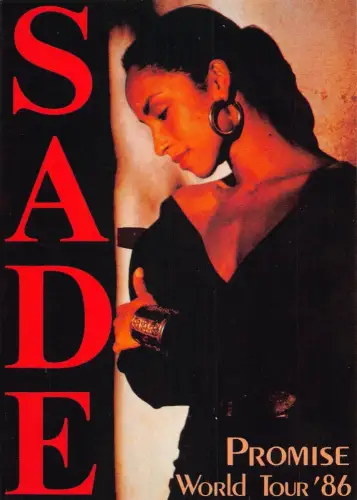 L287 Music Band Soul Sade Promise World Tour '86 Postkarte