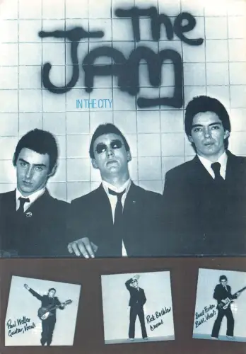 L287 Musik Band Rock The Jam Paul Weller Bruce Foxton Rick Buckler Postkarte