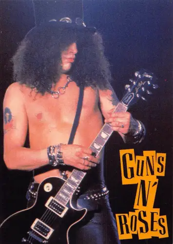 L287 Musik Band Rock Guns N' Roses Slash Gitarrist Postkarte