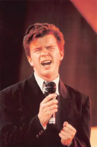 L287 Musik Sänger Rick Astley Pop Dance Postkarte