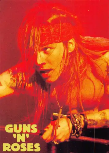 L287 Musik Band Rock Axl Rose Guns N' Roses Postkarte
