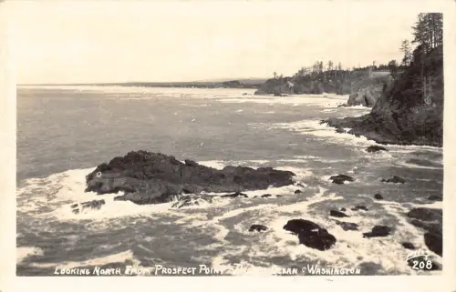 A193 USA Blick nach Norden vom Prospect Point Pazifischer Ozean Washington Postkarte