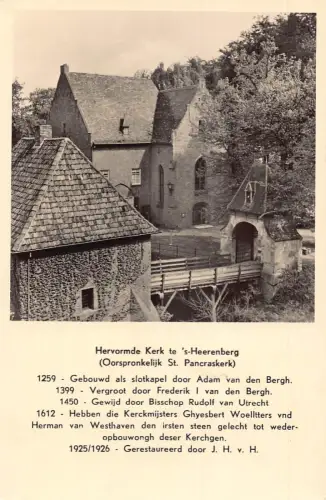 A206 Niederlande Reformierte Kirche 's-Heerenberg RPPC Vintage Postkarte