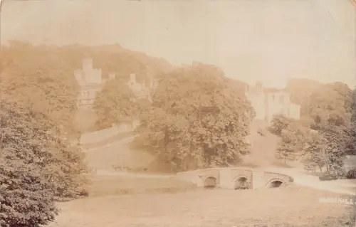 B128 England 1904 Haddon Hall RPPC Vintage Postkarte