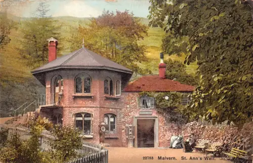 B127 England 1915 Malvern St Ann's Well Vintage Postkarte