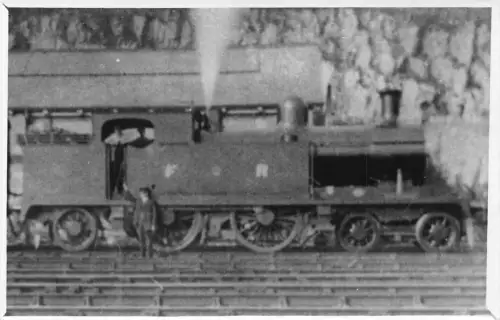 B122 Transport Dampflok Lok Bahnhof FR RPPC Vintage Postkarte