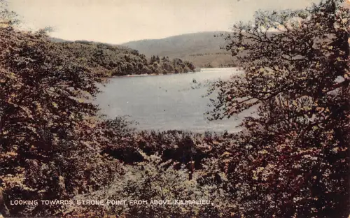 B126 Schottland Strone Point from Above Kilmalieu Vintage Postkarte