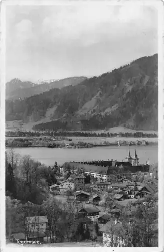 B093 Deutschland Tegernsee Gesamtansicht RPPC Vintage Postkarte