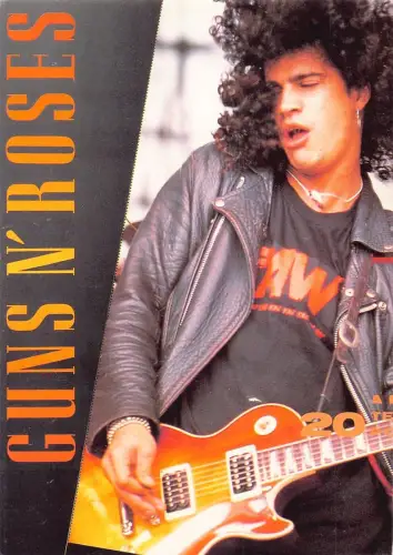 L289 Musik Band Rock Gitarrist Slash of Guns N' Roses Postkarte