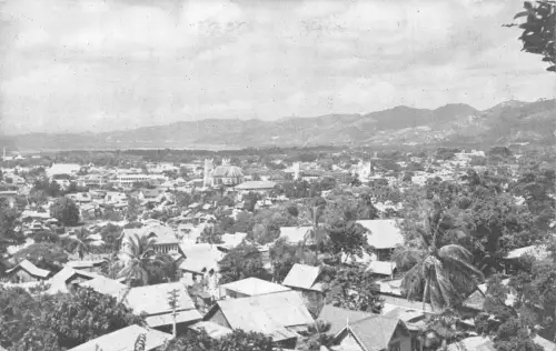 A832 Trinidad Blick Blick West Port of Spain Vintage Postkarte