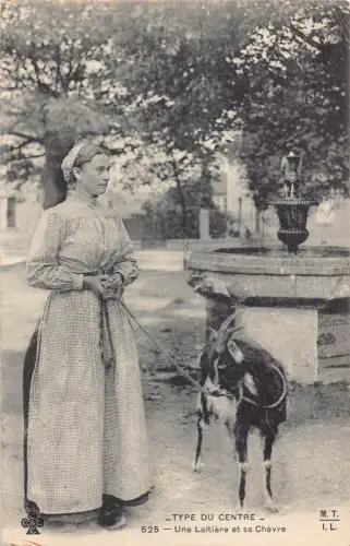 A834 Belgien 1905 Type du Centre Flämische Milchmädchen Ziege Laitiere Postkarte