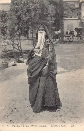 A834 Ägyptische Typen und Szenen Ägyptische Dame Ethno Volk Ureinwohner Postkarte