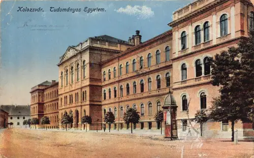 A834 Rumänien Kolozsvar Cluj-Napoca Tudomanyos Egyetem Universität Postkarte