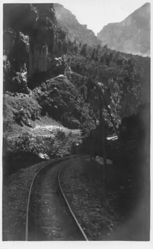 A835 Griechenland bei Athen Eisenbahn RPPC Vintage Postkarte