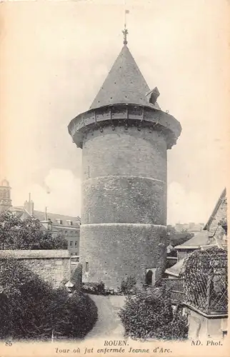 A839 Frankreich Rouen Jeanne d'Arc Turm Vintage Postkarte