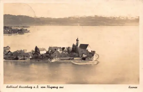 A222 Deutschland 1917 Halbinsel Wasserburg a B Luftbild 1. Weltkrieg Feldpostkarte