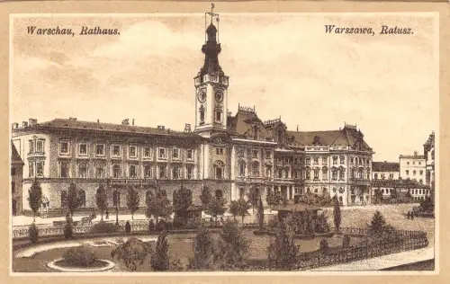 B533 Polen Warschau Warszawa Königliches Schloss Zamek Castle Postkarte