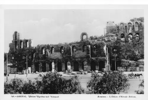 B553 Griechenland Athen L'Odeon d'Herode Atticus RPPC Postkarte
