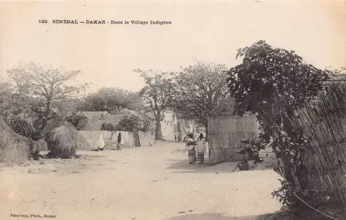 L542 Senegal Dakar Geburtsdorf Vintage Postkarte